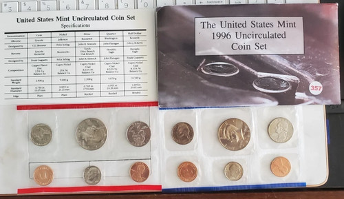 Mint 1996 uncirculated - u.s.,